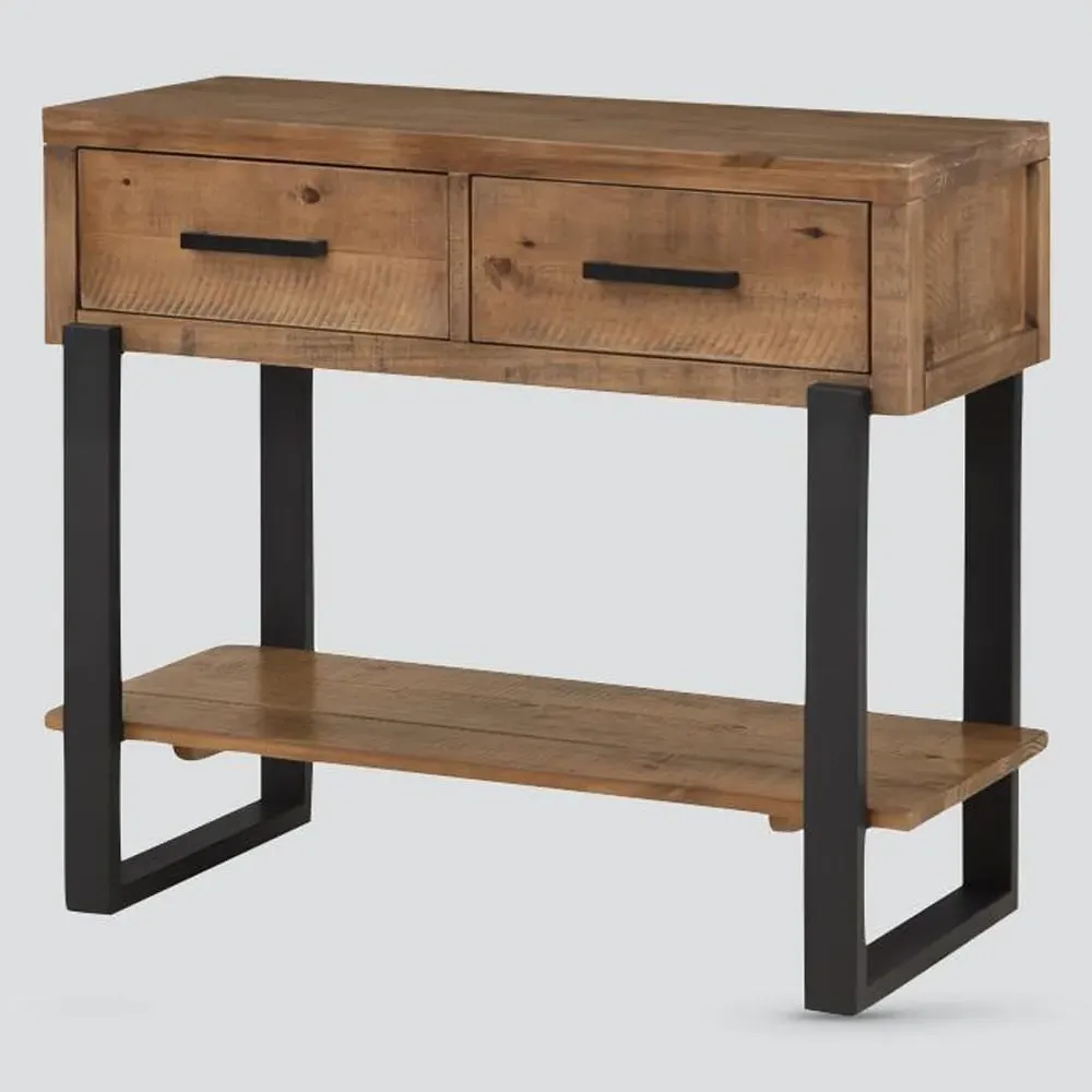 Pierre Console Table with 2 Drawers - Oak