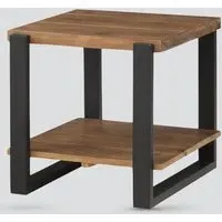 Pierre Lamp Table with Shelf - Oak