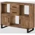 Pierre Low Display Cabinet with Glass Doors - Oak