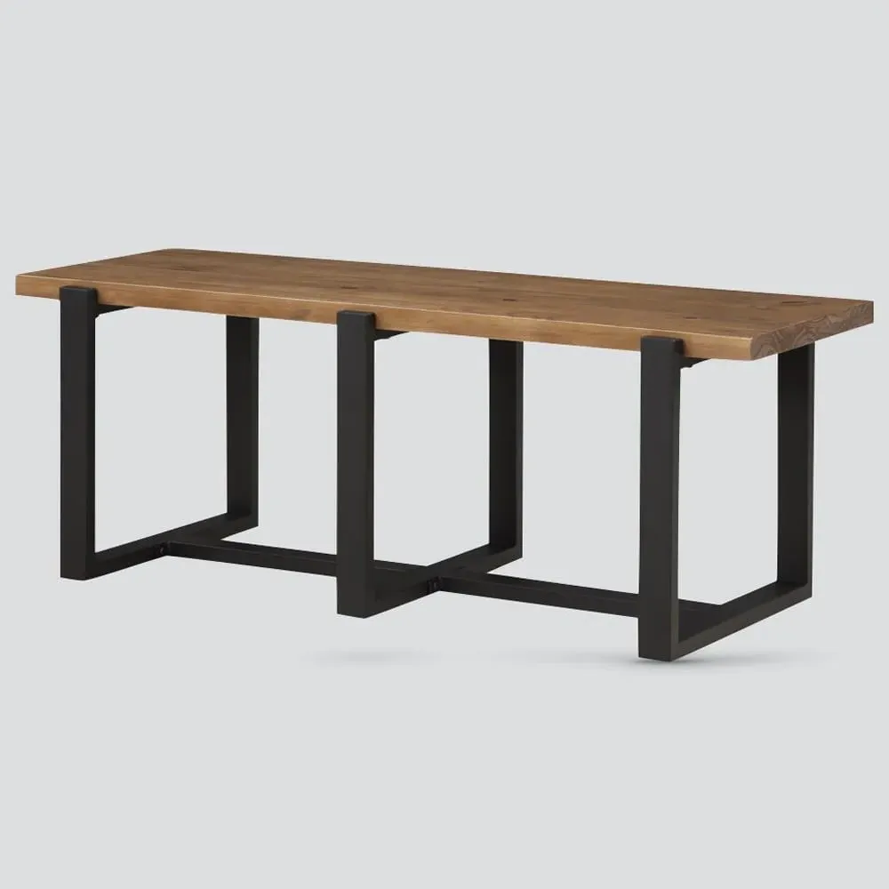 Pierre Rectangular Dining Bench - Oak
