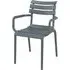 Pikeville Outdoor Armchair - Dark Grey, Polypropylene