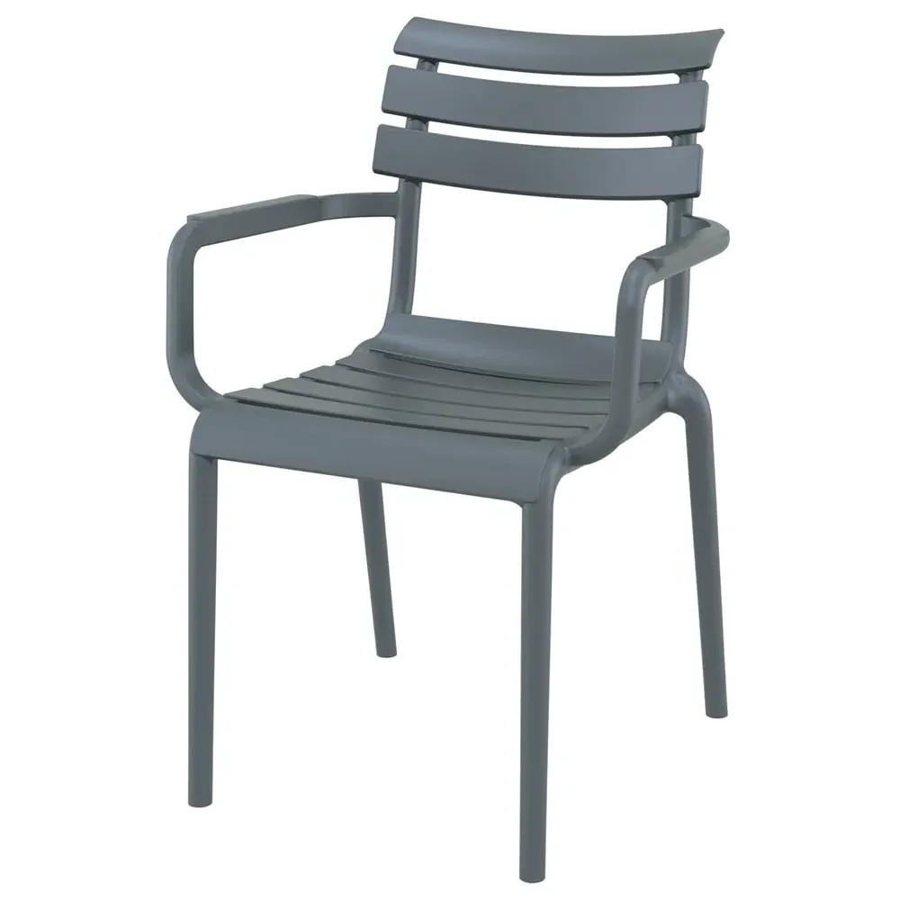 Pikeville Outdoor Armchair - Dark Grey, Polypropylene image