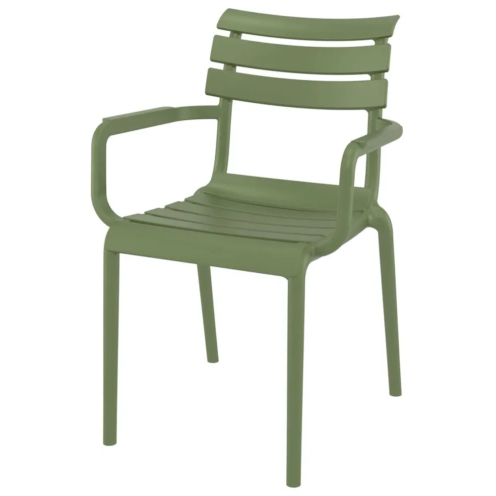 Pikeville Outdoor Armchair - Olive Green, Polypropylene