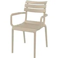 Pikeville Outdoor Armchair - Taupe, Polypropylene