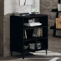 Pilvi 3-Shelf Bookcase - Black, Chipboard