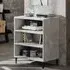 Pilvi 3-Shelf Bookcase - Concrete Effect, Chipboard