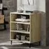 Pilvi 3-Shelf Bookcase - Sonoma Oak, Chipboard