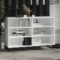 Pilvi 6-Shelf Bookcase - White, Chipboard