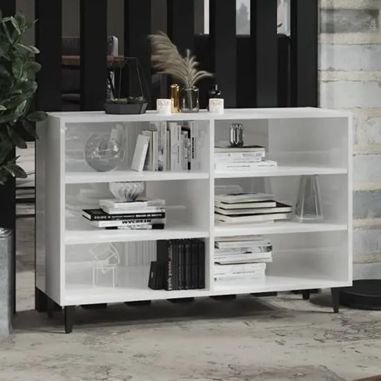 Pilvi 6-Shelf Bookcase - White