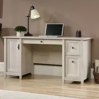 Pinon Computer Desk with Storage - Chalked Chestnut