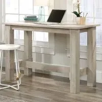 Pinon Counter Height Computer Desk - Chalked Chestnut, MDF