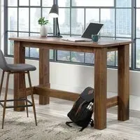 Pinon Counter Height Computer Desk - Grand Walnut, MDF