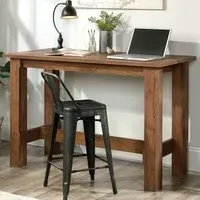 Pinon Counter Height Computer Desk - Vintage Oak, MDF