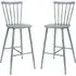 Piper Outdoor Bar Chairs Pair - Blue, Aluminium