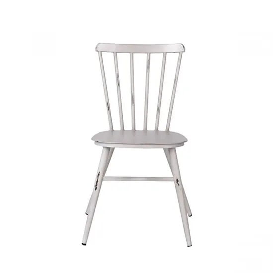 Piper Outdoor Side Chair - White, Aluminium