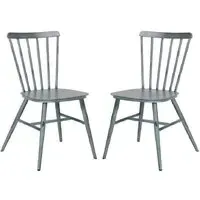 Piper Side Chairs Pair - Blue, Aluminium