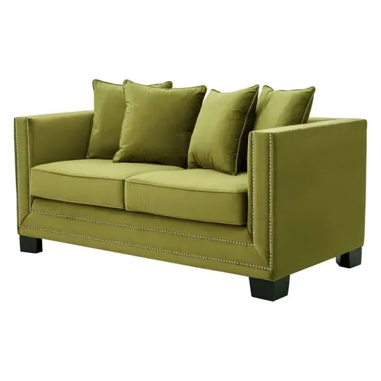 Pipirima 2-Seater Sofa - Moss Green, Velvet