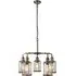 Pips 5-Light Bar Pendant Light - Antique Brass, Glass