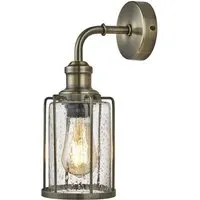 Pips Glass Wall Light - Antique Brass