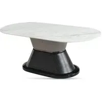Piran Sintered Stone Coffee Table - White