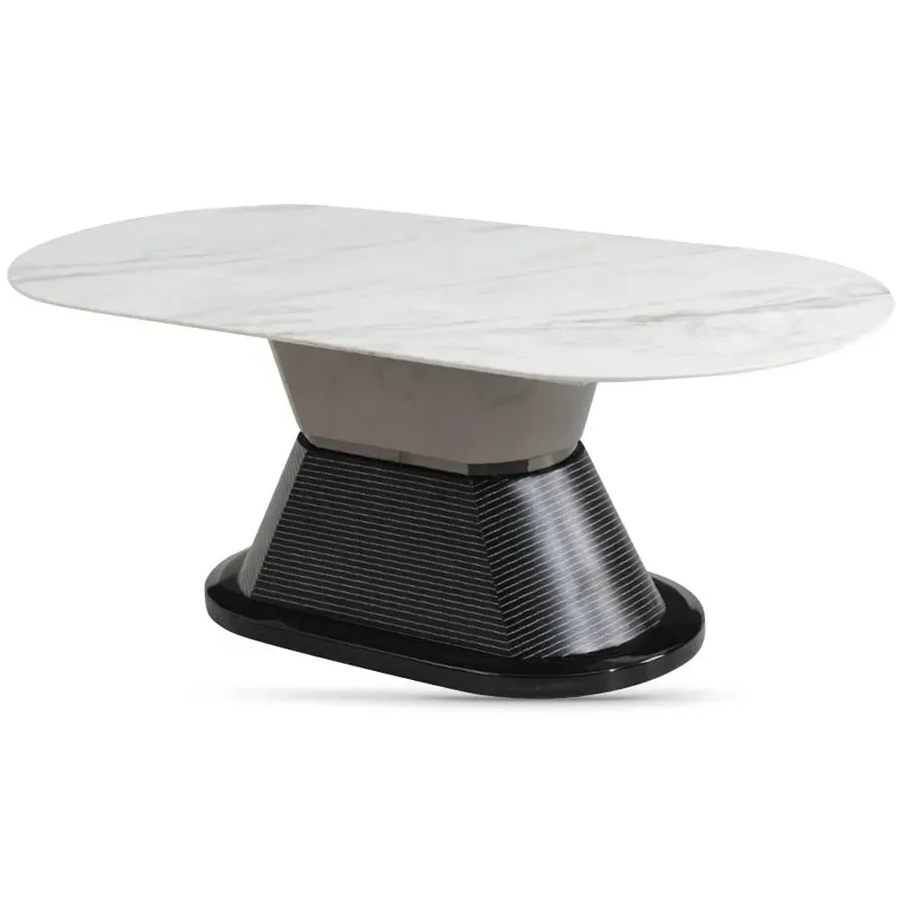 Piran Sintered Stone Coffee Table - White