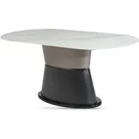Piran Sintered Stone Dining Table - White