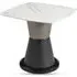 Piran Sintered Stone End Table - White