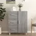 Pirro 1-Door 3-Drawer Sideboard - Grey, Engineered Wood