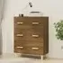 Pirro 3 Drawer Chest - Brown Oak, Engineered Wood