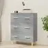 Pirro 3 Drawer Chest - Grey, Engineered Wood