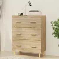 Pirro 3 Drawer Chest - Sonoma Oak, Engineered Wood