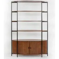 Plano Bookcase with 4 Shelves - Walnut