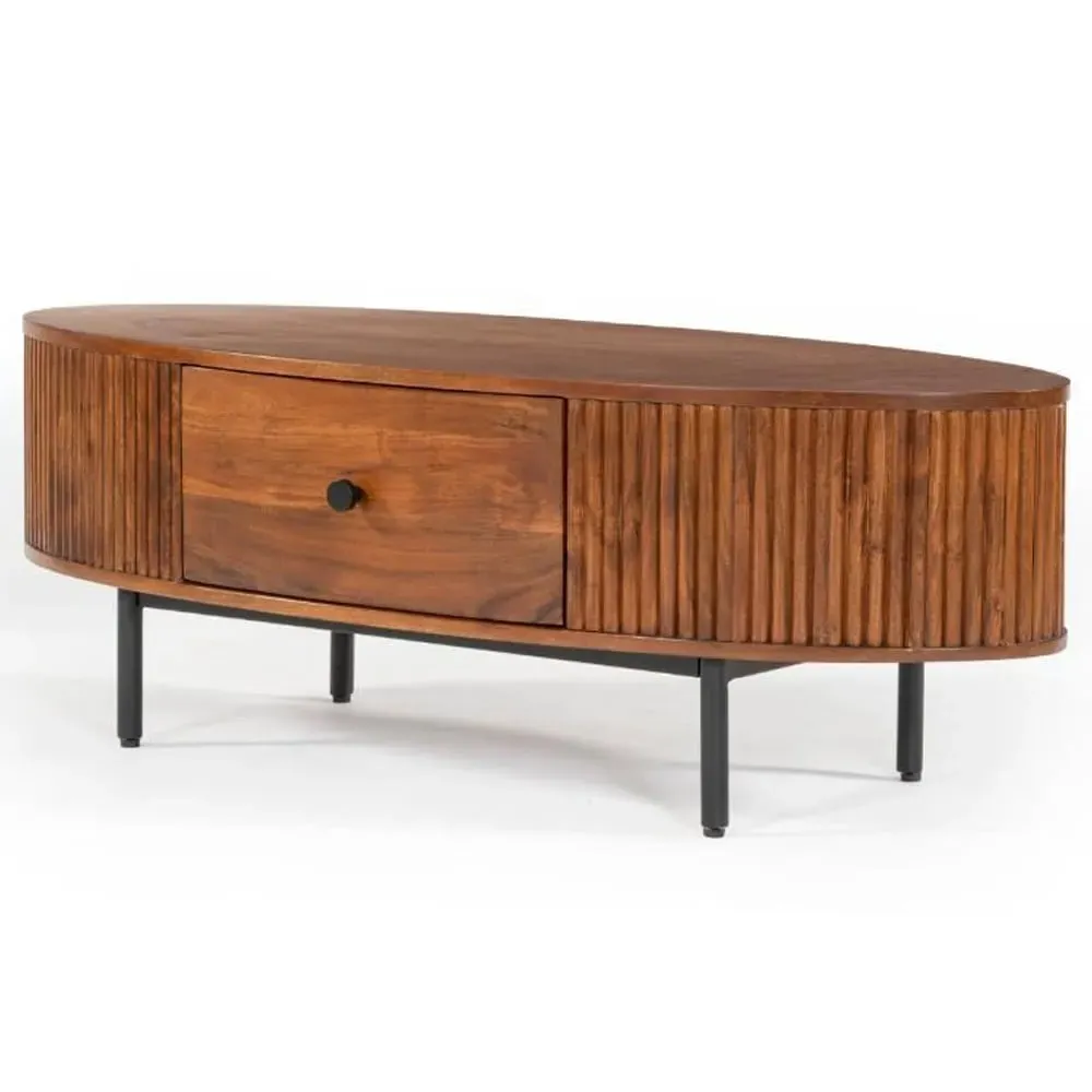Plano Coffee Table with Drawer - Walnut