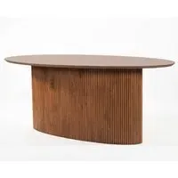 Plano Oval Dining Table - Walnut