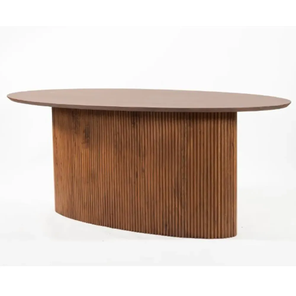 Plano Oval Dining Table - Walnut