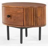 Plano Side Table with Drawer - Walnut