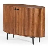 Plano Storage Cabinet with 2 Doors - Walnut