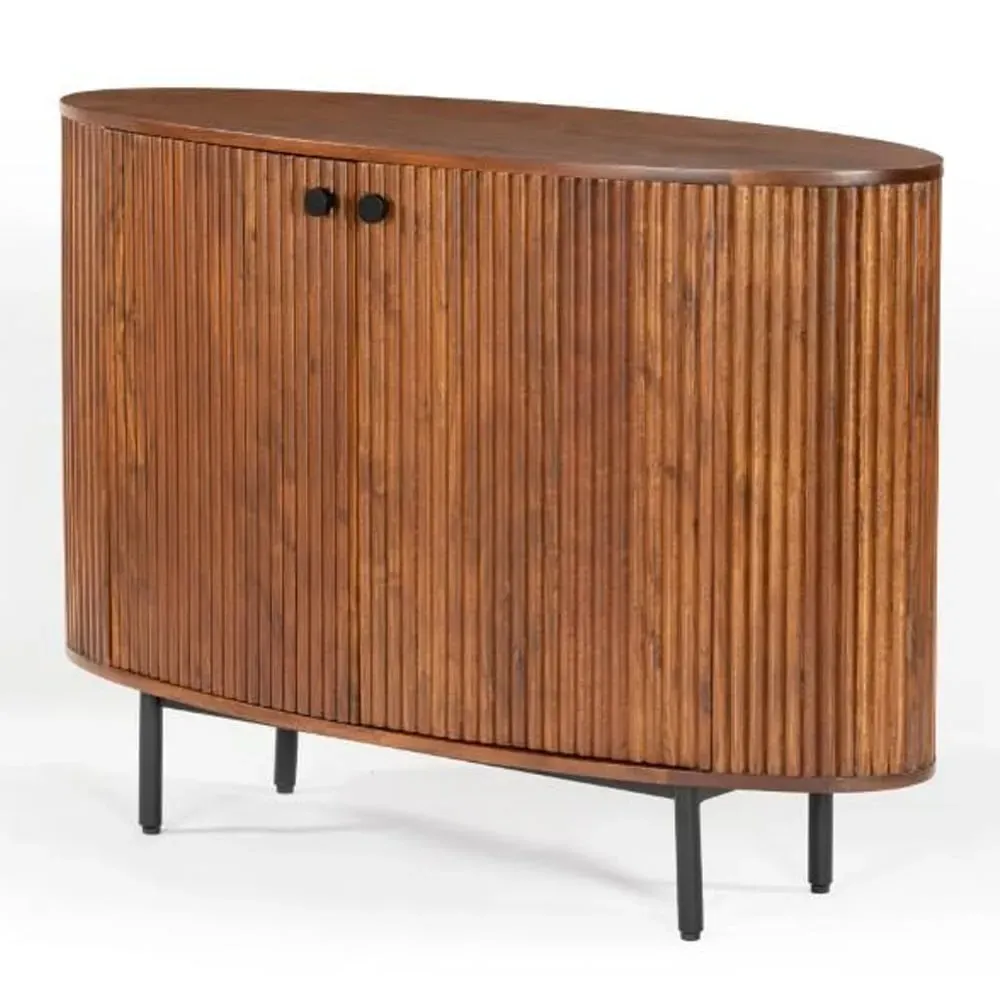 Plano Storage Cabinet with 2 Doors - Walnut