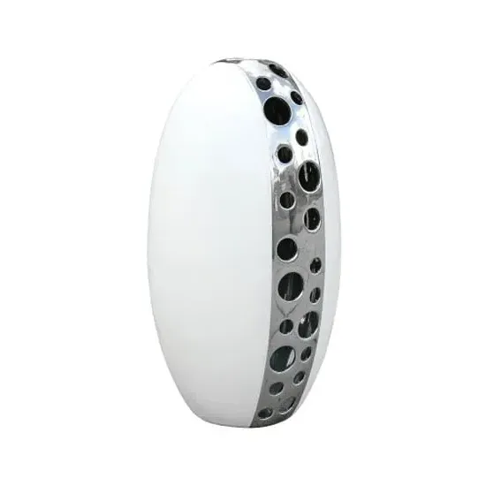 Platinum Floral Small Vase - White, Ceramic image