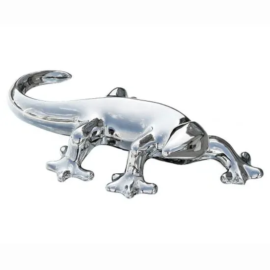 Platinum Gecko Large Sculpture - Ceramic image