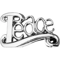 Platinum Peace Sculpture - Ceramic alternate view