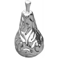 Platinum Pear Sculpture - Chrome, Ceramic alternate view