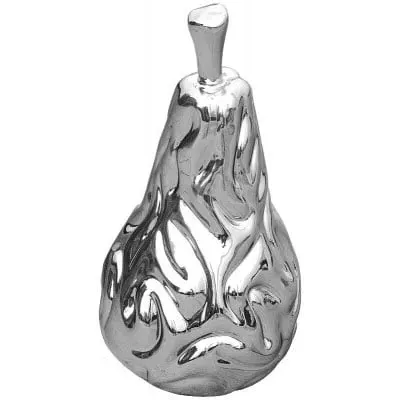 Platinum Pear Sculpture - Chrome, Ceramic product