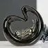 Playing Cat Sculpture with Ball - Black, Silver