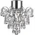 Pleades Flush Ceiling Light with Crystal Droplets - Chrome