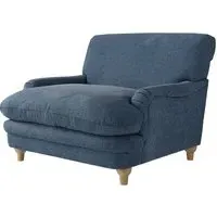 Plumpton Fabric Armchair - Denim Blue