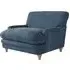 Plumpton Fabric Armchair - Denim Blue
