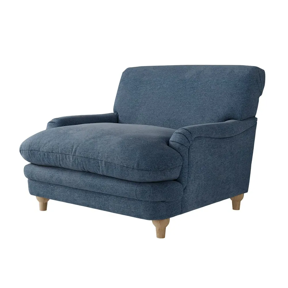 Plumpton Fabric Armchair - Denim Blue image