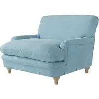 Plumpton Fabric Armchair - Duck Egg Blue