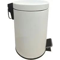 Polaris 3 Litre Pedal Bin - Cream, Metal alternate view
